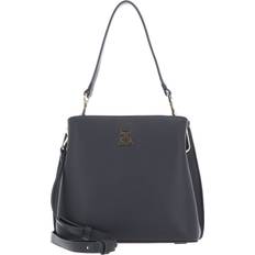 Tommy Hilfiger Beuteltaschen Tommy Hilfiger th timeless bucket bag umhängetasche schultertasche grey line