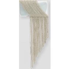 White Clutches Retrofête Darcie Fringe Crystal Clear Clutch Bag