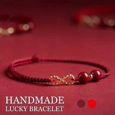 Red Bracelets Shein Red Beads Good Luck Bracelets - Women/Men