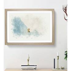 East Urban Home Curious Polar Bear Framed Art