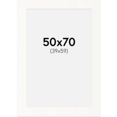 Crescent Passepartout Antique White 50x70 cm Ram