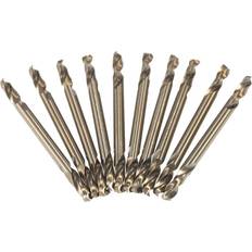 Elverktygstillbehör Tomtop Jms 10-teiliges 1/8-Zoll-Kobalt-HSS-Doppelbohrer-Set, Elektrowerkzeug zum Bohren