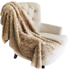 Champagne Persian Chilla Faux Fur Throw 6