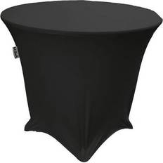 Linen Tablecloths LA Linen LA Linen Round Spandex Tablecloth Black