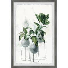 Ceramic Framed Art Marmont Hill Ceramic Plant Pots II Framed Art