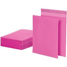 Quality Park Quality Park Bubble Mailers, 8.25 x 11 Shipping Envelopes, Water Resistant Pink Poly Padded Envelopes, Redi-Strip Peel Off Closure, 25/Box QUA85861