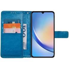 CaseOnline Wallet cover 3-kort Samsung Galaxy A24 4G Lyseblå