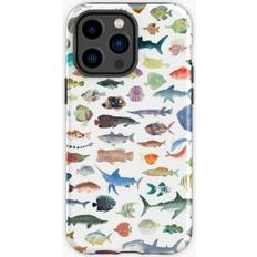 Famgem Phone Case One Hundred Fish for iPhone Samsung 14 13 12 11 Plus Pro Max Galaxy S23 S22 Ultra Note 20 10