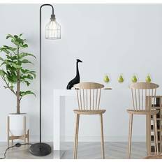 Lighting Borough Wharf 156Cm Black Traditional Floor Lamp