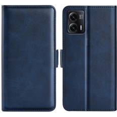 Skalo Motorola Moto G73 5G Premium Wallet Flip Cover Blå