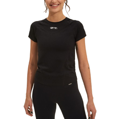 Dame - Elastan / Lycra / Spandex T-skjorter aim'n Soft Basic Short Sleeve T-shirt - Black