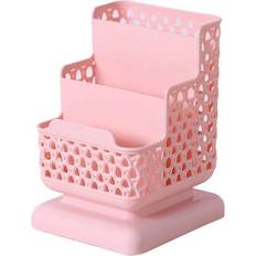 Pink Desktop Organizers Tianfu Pen Holder,1Pcs Office Organizer Desktop Pen Box Pencil Brush