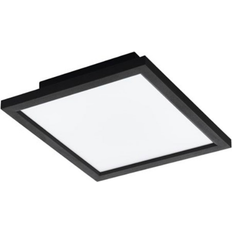 Remote Control Ceiling Flush Lights Eglo Salobrena-Z Black Ceiling Flush Light 30cm