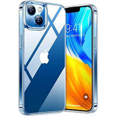 Apple iPhone 13 Pro Mobile Phone Cases Torras 100% Clear Diamond iPhone 14 Case/iPhone 13 Case [Industry NO.1 Anti-Yellow] [5.0 Military SGS Shockproof] Slim Thin iPhone 14/13 Phone Case
