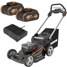 Worx Batteridrivna gräsklippare Worx WG748E (2x4.0Ah) Batteridriven gräsklippare