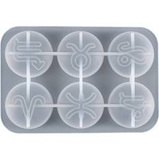 12 Zodiac Constellation Resin Molds Round Zodiac Sign Epoxy Resin Molds for Jewelry Making DIY Craft Refrigerator Stick