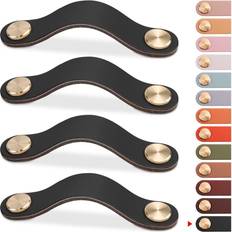 Leather Door, Window & Furniture Hardware Tianci Leather Furniture Handle Cupboard Door Knob 4pcs
