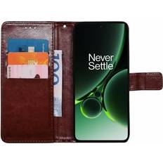 CaseOnline Wallet cover 3-kort OnePlus Nord 3 5G Brun