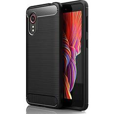 TechGear Samsung Galaxy XCover 5 Carbon Fibre Case [Stealth Case] Flexible, Shockproof, Ultra Slim, Soft TPU Protective Cover with Carbon Fibre Detailing