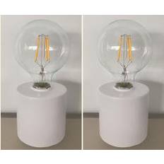 Lighting Metro Lane Briceson 54cm White Table Lamp