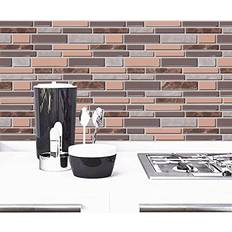 Livebor Livebor Peel and Stick Wallpaper Backsplash Kitchen Wallpaper 11.8inch x 196.8inch Bathroom Wallpaper for Kitchen Backsplash Faux Tile Contact Paper Countertop Removable Self Adhesive Wallpaper