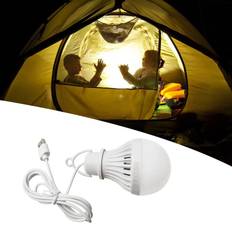 Reheyre Reheyre USB Bulb, Portable Emergency Light Camping Gear or Accessories, Plug-and-Play Illumination 6500K 5W USB-Powered Mini Light Bulb Camping Lamp 3W