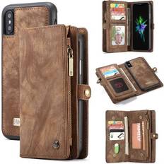 CaseMe Wallet 11-kort Apple iPhone XS Max 6,5 brun