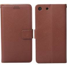 CaseOnline Wallet 2-kort til Sony Xperia M5 E5663 brun