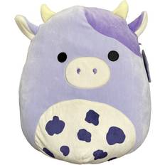 Toys Squishmallows Official Kellytoy Squishy Soft Plush Toy Animal 14 Inch, Bubba The Purple Cow