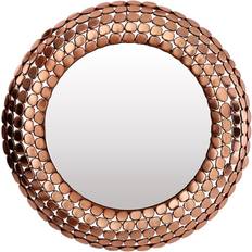 Copper Mirrors Premier Housewares Syverson Round Metal Wall Mirror