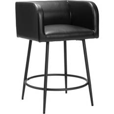 Black Seating Stools Zuo Modern Horbat Seating Stool