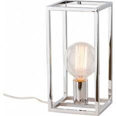 Lighting Italux Industrial And Retro Chrome 1 Light E27 Table Lamp