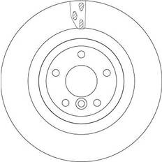 Pièces de véhicule TRW Disque De Frein DF6969S GX732A315BC 20mm 5 108mm Ventilé Peint