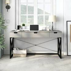 Furniture Bed Bath & Beyond of America Bradford Farmhouse 59-inch Steel Lift Top Writing Desk