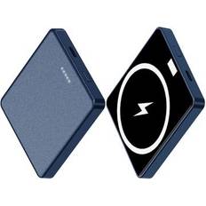 MTP Products E30 10000mAh 15W trådløs opladning PD QC 20W magnetisk absorberet powerbank ekstern batteripakke telefonoplader blå