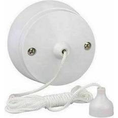 Mr. Gadget's Solutions Mr Gadget's Solutions Bathroom Pull Cord Ceiling Switch 6 Amp White