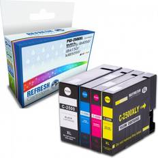 Refresh Cartridges Everyday Valuepack of PGI-2500XLBK, C M & Y 9254B004AA Canon Printers