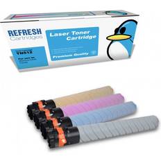 Ink & Toners Refresh Cartridges Remanufactured Everyday Valuepack of TN512K/C/M/Y Toner Minolta Printers