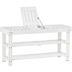 Shoe Racks on sale Homcom 837-054WT Pine Shoe Rack