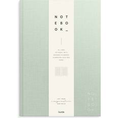 A4 Notesblokke Burde Notebook Textile green lined A4