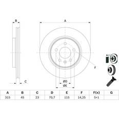 Bosch Bremsscheibe 0 986 479 F85