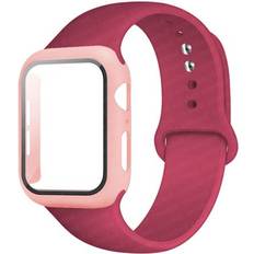 YuiYuKa Band and PC Screen Protector Cover for Apple Watch 40/44/38/42mm