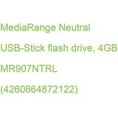 MediaRange Neutral USB-Stick flash drive 4GB Flash-Speicher unsort