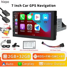 Hizpo Hizpo 2GB 32GB Carplay Auto 7 Inch 1 Din Android Universal Car Radio