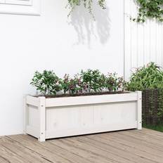 Pots, Plants & Cultivation vidaXL Garden Planter White 90 x 31 x 31 cm