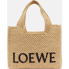 Ibiza Small Logo Raffia Tote Bag - Beige