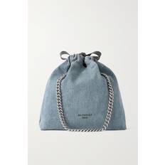 Denim Tragetaschen Balenciaga Tote Crush Small aus Denim Blau Einheitsgröße