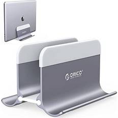 Orico Vertical Laptop Stand, Adjustable Vertical Laptop Holder, Aluminium Notebook Holder, Laptop Stand, Space-Saving for MacBook/Surface/Dell/Gaming