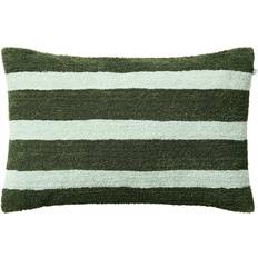 Lin Putetrekk Chhatwal & Jonsson Stripe linen boucle Cushion Cover Green (60x)