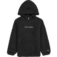 Champion Junior Rochester Hooded Half Zip Top - Black Beauty